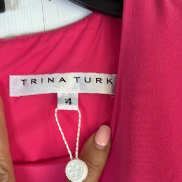 Trina Turk Vibrant Pink High Low Dress - Picture 8 of 11